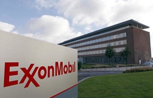 The Belgian headquarters of oil giant ExxonMobil, where Britain's Nicholas Mockford worked, is pictured in Machelen